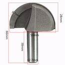 1/2 Inch Shank Woodworking Round Nose Router Bit Cutter