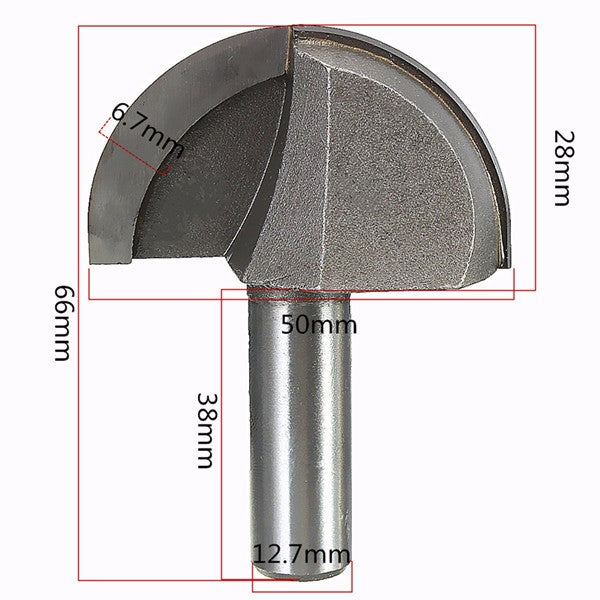 1/2 Inch Shank Woodworking Round Nose Router Bit Cutter