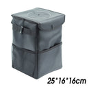 Hanging Car Trash Bag Can Bin Waterproof Folding Litter Garbage Cans Bag Black