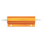 10pcs RX24 100W 2R 2RJ Metal Aluminum Case High Power Resistor Golden Metal Shell Case Heatsink Resistance Resistor
