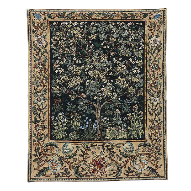 27''X35'' William Morris Tree of Life Fine Art Tapestry Wall Hanging Home Decorations