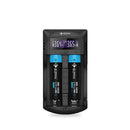 Eizfan WF1 LED Display Screen Charger 2 Slots USB Battery Charger 1Ax1 0.5Ax2 0.25Ax2 For 20700 Battery