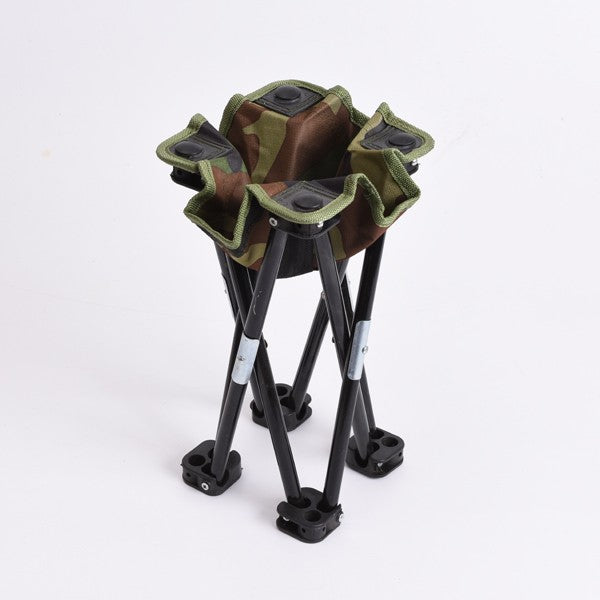 Camouflage Contraction Folding Stool Recreational Fishing Chair Portable Stool Fishing Gear