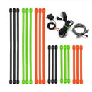 9PCS Multifunction Rubber Rolling Rope Reusable Silicone Creative Gear Strap Data Line Fixed Tool Rubber Hose