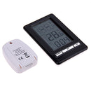 DANIU TS-WS-47 Wireless Digital Thermometer Indoor Outdoor Temperature Meter Time Display Clock Table Stand Weather Station