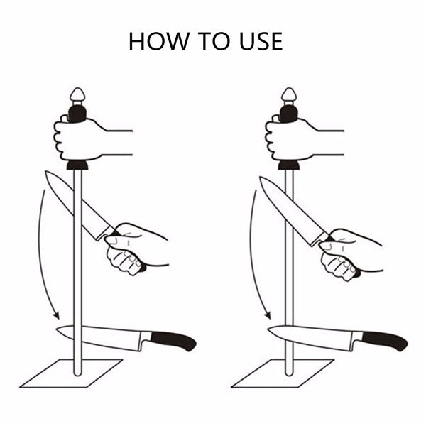 275mm Alumina Ceramic Sharpener Rod Sharpening Stone Stick Whetstone