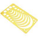 Circle Radius Semicircle Drawing Template KT Soft Plastic Ruler Jewelry Building Design Drawing Board