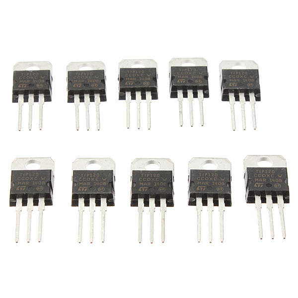30pcs TIP120 NPN TO-220 Darlington Transistors Field Effect Transistor