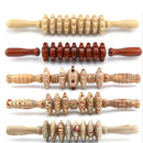 HOT Wood Wheel Massage Roller Stick Body Trigger Point Massager Leg Muscle Pain Relief Therapy Tool Gift
