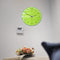 Loskii CC095 Creative Lime Wall Clock Mute Wall Clock Quartz Wall Clock For Home Office Decorations