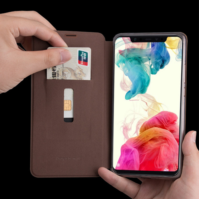 MOFI PU Leather Flip With Stand Card Slot Holder Protective Case For Xiaomi Pocophone F1