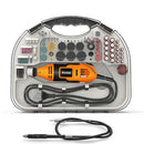 HILDA 220V 200W Electric Mini Drill Grinder Engraving Pen Electric Grinding Machine with 210pcs Rotary Tool Accessories