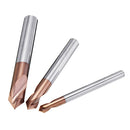 Drillpro 2 Flutes 90 Degree Chamfer End Mill 4/6/8/10/12mm HRC45 Tungsten Steel AlTiN Coating Milling Cutter