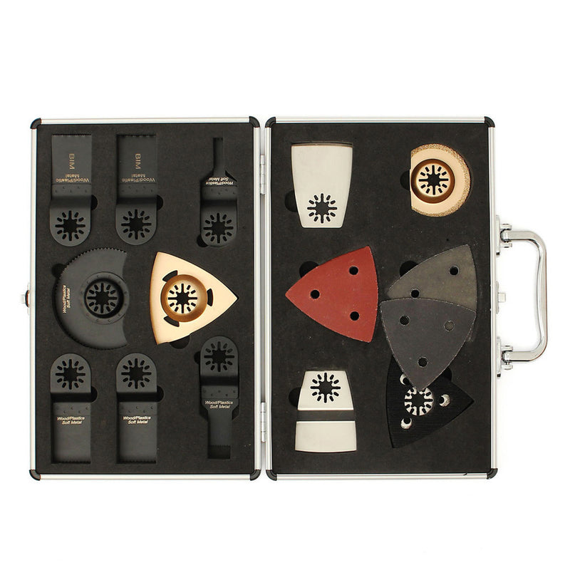 34pcs Saw Blades Case Set for Bosch Fein Makita Oscillating Multitool Oscillating Tools