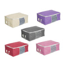 Foldable Storage Bag Clothes Bedding Blanket Organizer Holder Case Baskets with Handle