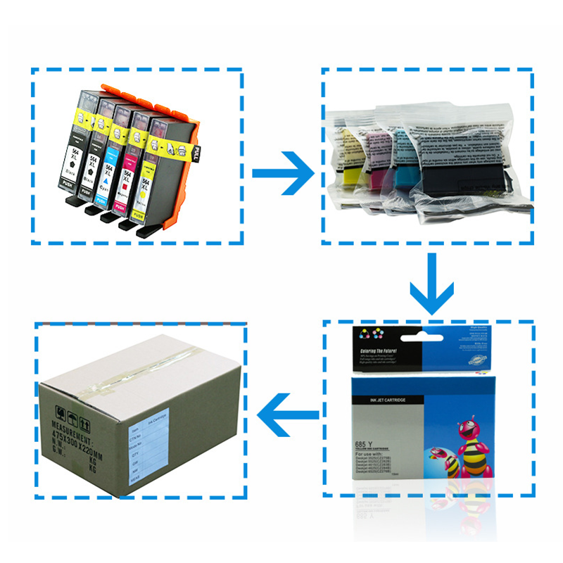 ZSMC HP HP564XL Ink Cartridge For HP4610 4620 D5460 B111h C6340 D7560 PRO 8500 8800 Printer Ink