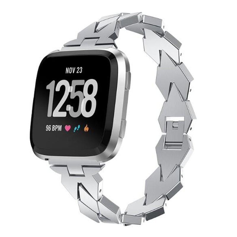 Bakeey Replacement Stainless Metal Steel Smart Watch Band for Fitbit Versa