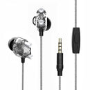 SOMIC M7 HiFi Dual Dynamic Driver Graphene Earphone 3.5mm Wired Control In-ear Heavy Bass Stereo Earbuds Headphone with Mic
