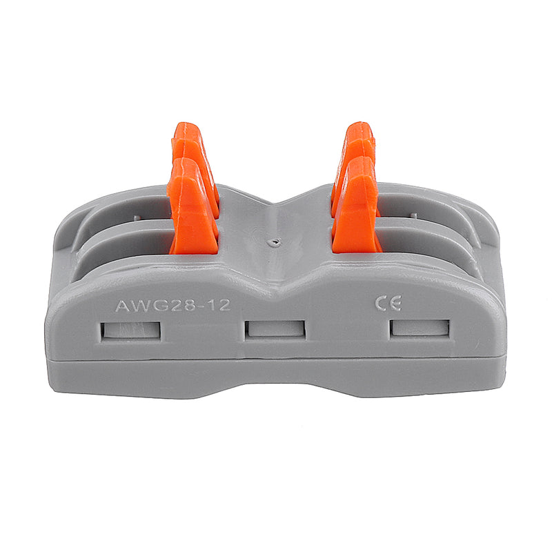 2Pin Wire Docking Connector Termainal Block Universal Quick Terminal Block SPL-2 Electric Cable Wire Connector Terminal Butt Joint Cable Connector 0.08-4.0mm