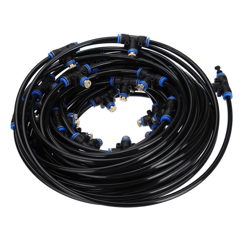 18M Misting System Water Sprinkler Hose Outdoor Mist Cooling Humidifier Spraying Tool