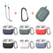 Bakeey Silicone Shockproof Dirtproof Earphone Storage Case with Keychain & Anti-lost Rope for Apple Airpods Pro 2019