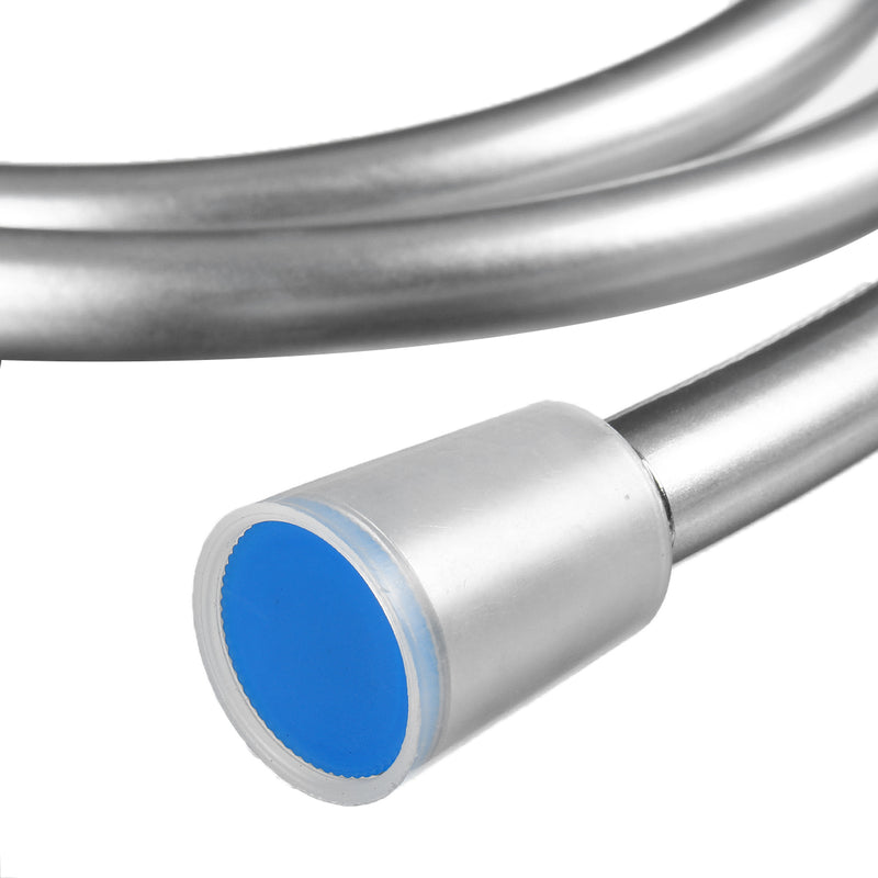 Brass Water Hose Pipe Connectors Smooth Siver PVC Flexible Shower Hose Replacement Accessories