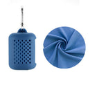 Quick Dry Microfiber Sport Towel with Storage Box Portable Moisture Absorbent 16" Outdoor Towel