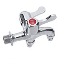 1/2 Inch Washing Machine Faucet Sink Connector Hose Tap Garden 2 Outlet With Control