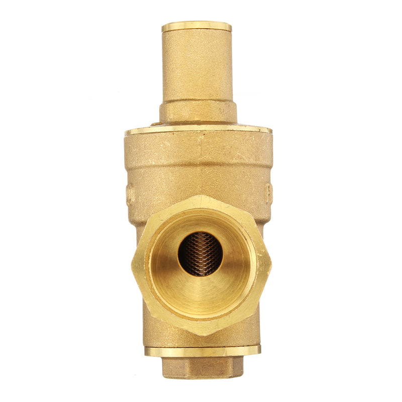 3/4" DN20 Adjustable Brass Water Pressure Reducing Valve with Gauge Regulator Reducer