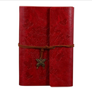 Genuine leather bound notebook travel journal handmade notepad green vintage style loose leaf journal school supplies notebook