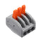 Excellway 30Pcs 2/3/5 Holes Spring Conductor Terminal Block Electric Cable Wire Connector