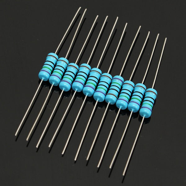 500pcs 50 Value 1Ohm-1M 1W (1 Watt) Metal Film Resistor Assortment Kit