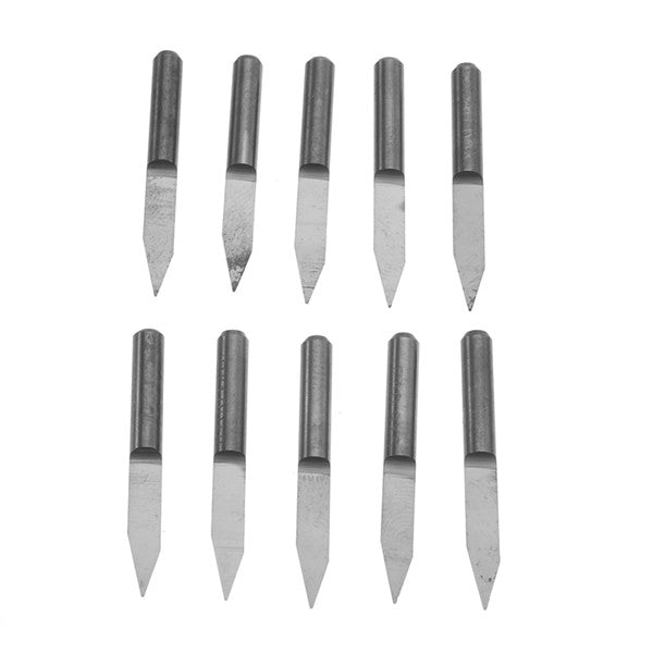 Wolike 10pcs 3.175mm Shank 30 Degree Cutter 0.3mm V-shape Carbide PCB Engraving Bits PCB Drill Bit