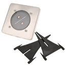 Garden Square 2 LED Solar Power Ground Light Outdoor Patio Lawn Waterproof Lamp