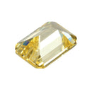 Gentle Yellow Gemstone Zircon 11.50ct 10x14mm Rectangle VVS Cut AAAA+ Jewelry Decorations