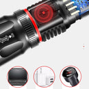 Warsun 528 T6 +COB 4 Modes Zoomable USB Rechargeable Flashlight Outdoor Waterproof LED Flashlight