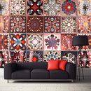 Moroccan Style Geometric Symmetry Self Adhesive Wall Sticker Kitchen Home Walls Decor