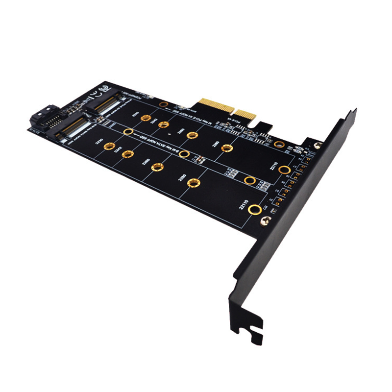 ITHOO PCENGFF-N05 PCI-E 4X to M.2 Key M+B Interface NVME M.2 SSD PCI-E Expansion Card 10Gbps for Desktop Computer