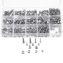 Suleve MXSS4 500PCS M3 M4 M5 304 Stainless Steel Hex Socket Head Cap Bolts Screw Nut Kit Set