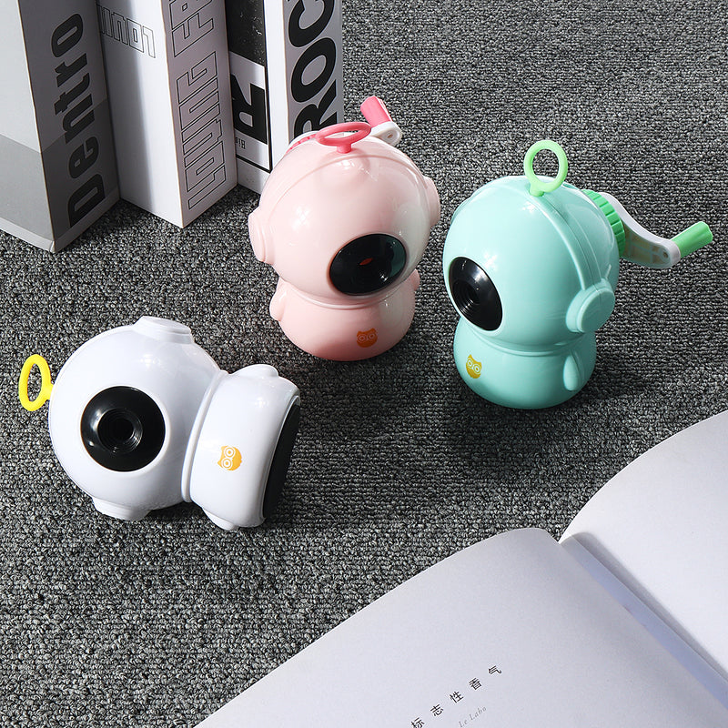 Mini Manual Pencil Sharpener Fast Sharpen Handheld Helical Blade Sharpeners for Office School Classroom Home Students Kids