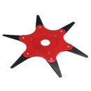 Upgrade 6 Blades Steel Trimmer Head Razors 65Mn Grass Weed Cutter for Lawn Mower