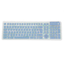 109 Keys Super Thin Foldable Waterproof Dustproof Mute USB charging USB Wired Silicone Keyboard for laptop and Lesktop