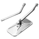 8mm Square Retro Classic Motorcycle Rear View Mirrors For Harley Thruxton Bonneville