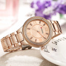 CURREN 9004 Diamonds Casual Style Women Watches Stainless Steel Strap Quartz Watch