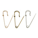 4Pcs 75mm Safety Pins Needles Brooch for Scarf Cloth Sewing Craft
