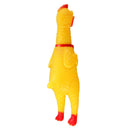 Squeeze Yellow Screaming Rubber Chicken Pet DogToy Squeaker Stress Relievers Gift