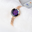 Full Diamond Starry Sky Rose Gold Tassel Strap Fashion Women Quartz Watch