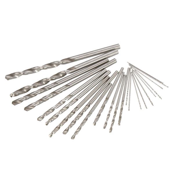 25pcs HSS Micro Twist Drill Bits Set 0.5mm-3.0mm Straight Shank PCB Twist Drill Bits