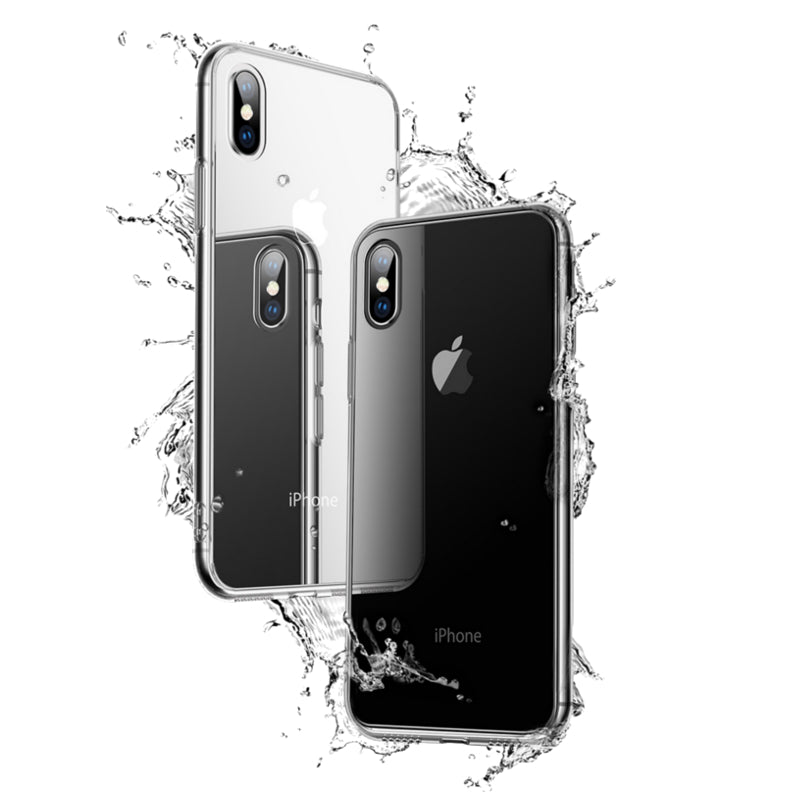 Bakeey Protective Case for iPhone XS 9D Clear Tempered Glass Soft TPU Edge Back Cover