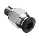 TEVO 5PCS 4.3mm Bore Pneumatic Connectors PC4-M6 Fit 4mm PTFE Tube Connector Coupling Feed Inlet